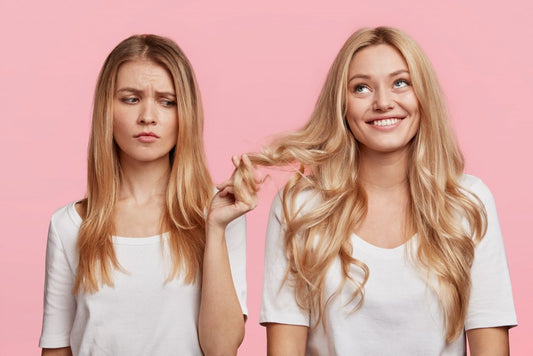 Before and after results of using best shampoo for hair fall in Pakistan