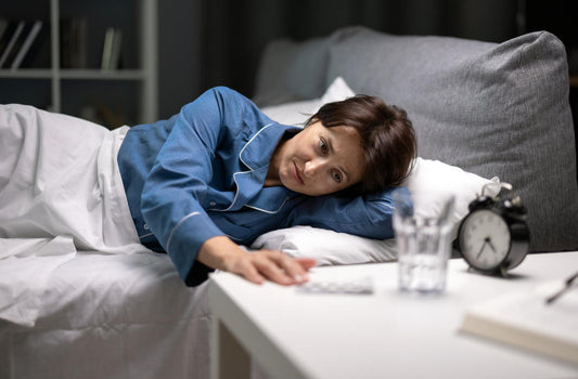 a woman taking rest due to fatigue  and fever