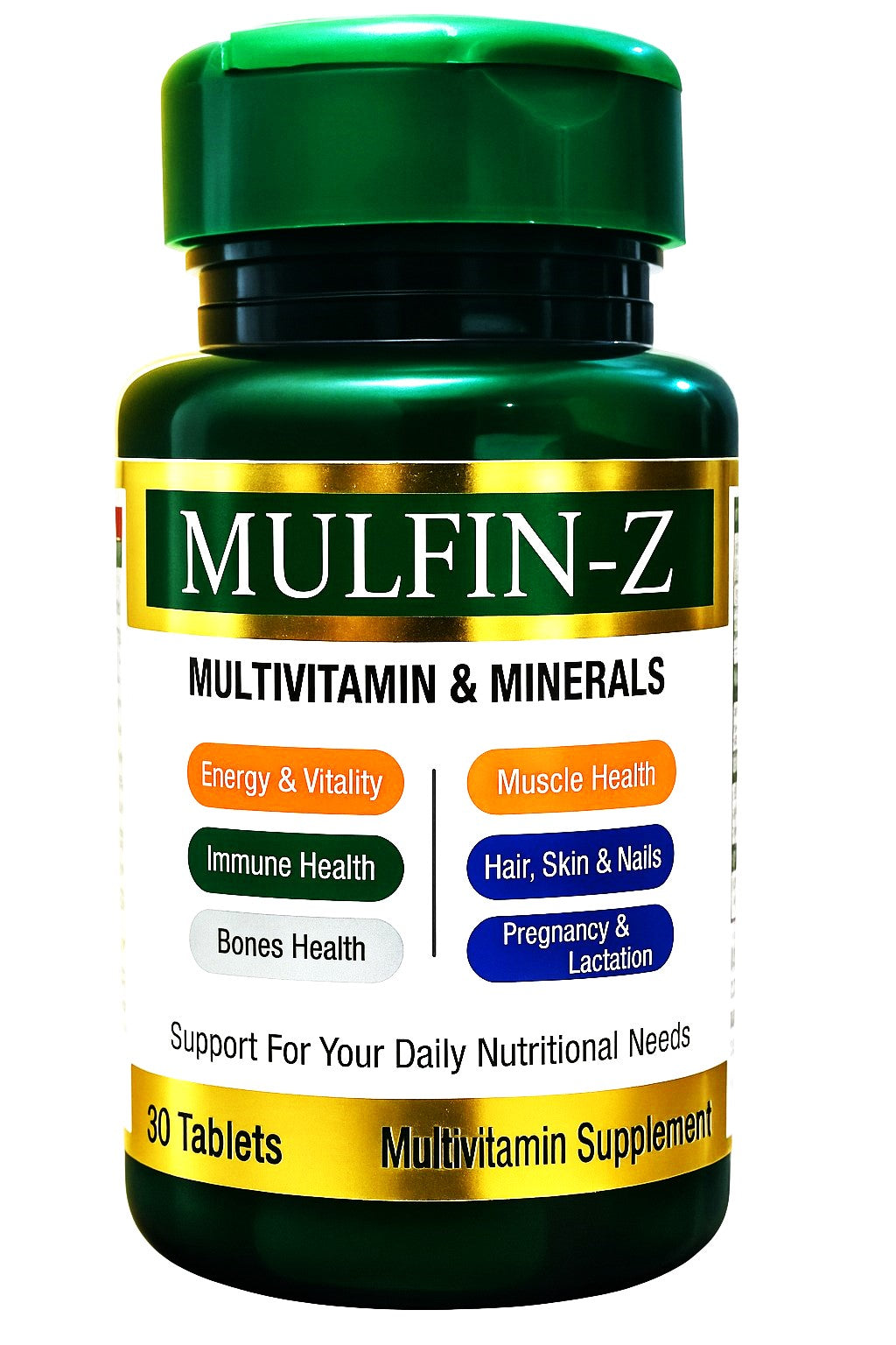 MULFIN-Z, MULTIVITAMIN WITH 23 POWERFUL NUTRIENTS, 50 TAB