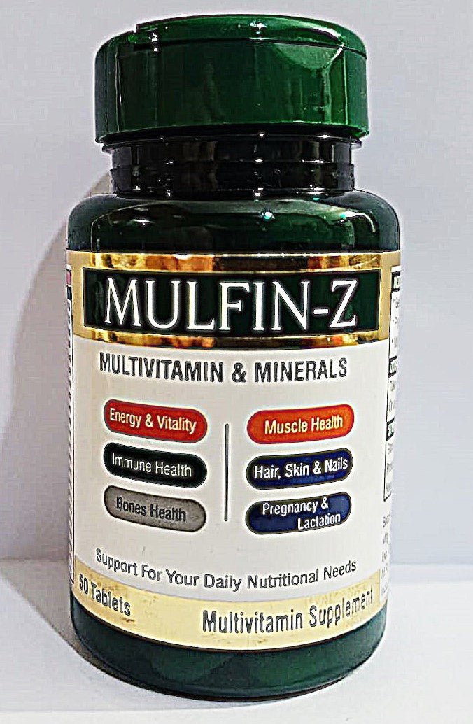 MULFIN-Z, MULTIVITAMIN WITH 23 POWERFUL NUTRIENTS, 50 TAB